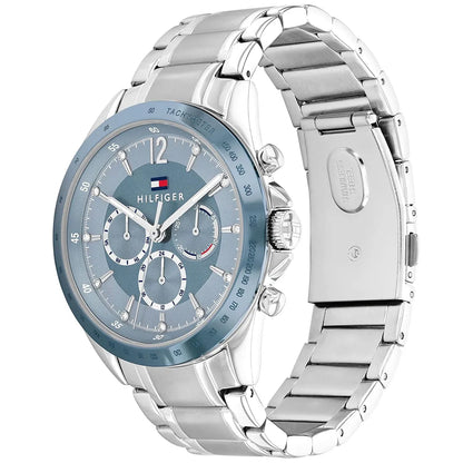 Tommy Hilfiger Kenzie 1782554 Multi-Function Light Blue Dial Silver Stainless Steel Women's Watch