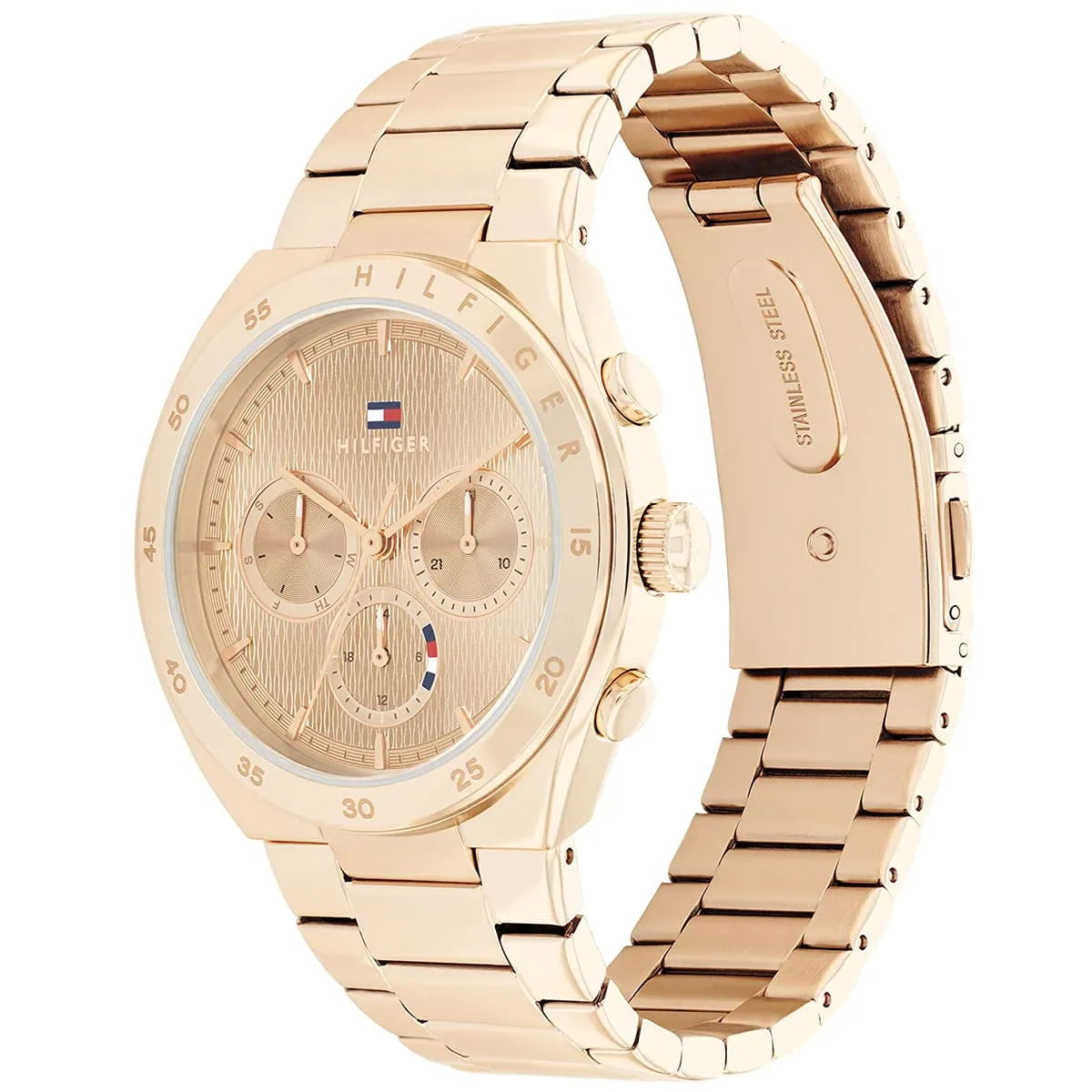 Tommy Hilfiger Carrie 1782577 Multi-Function Rose Gold-Tone Stainless Steel Women's Watch