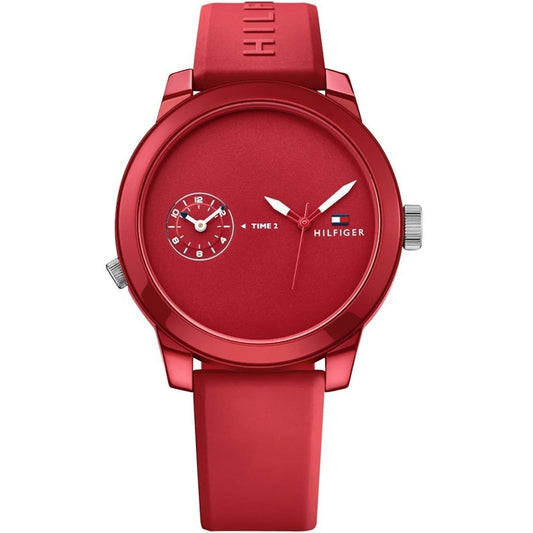 Tommy Hilfiger Men’s Sport Watch – Model 1791323 | Bold Red Silicone Design