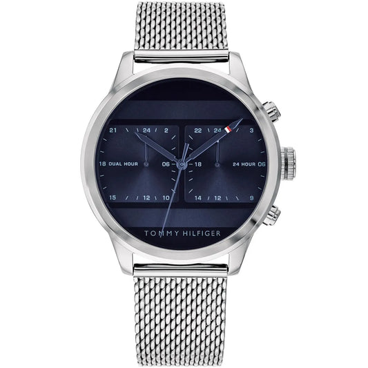 Tommy Hilfiger Cooper 1791596 Multi-Function Blue Dial Men's Mesh Watch