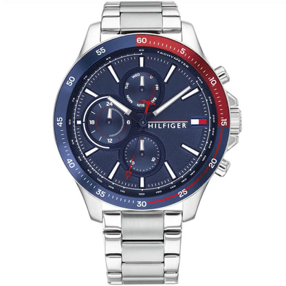 Tommy Hilfiger Bank 1791718 Multi-Function Blue Dial Men's Watch