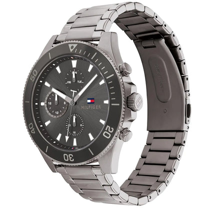 Tommy Hilfiger Larson 1791918 Multi-Function Grey Dial Men's Grey Steel Watch