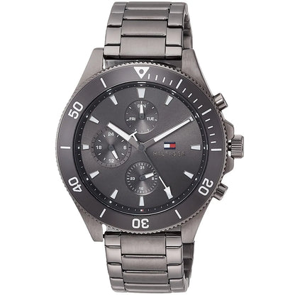 Tommy Hilfiger Larson 1791918 Multi-Function Grey Dial Men's Grey Steel Watch