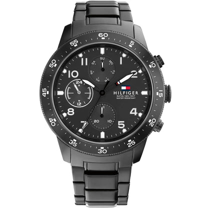Tommy Hilfiger Jimmy 1791951 Multi-Function Black Dial Men's Watch