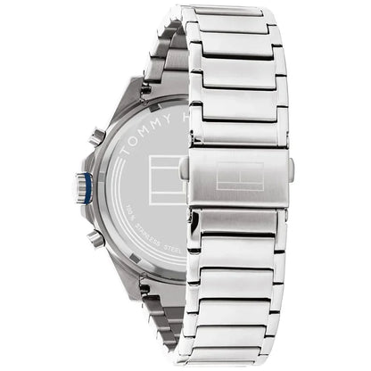 Original Tommy Hilfiger Max Men's Watch - Silver Steel & Navy Dial (1791973)