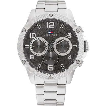 Tommy Hilfiger Blaze 1792029 Multi-Function Black Dial Men's Silver Steel Watch