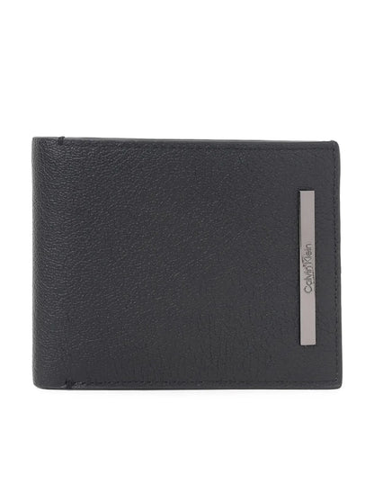 Calvin Klein Modern Bar Logo Bi-Fold Wallet | Genuine Leather
