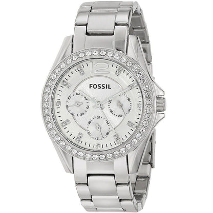 Fossil Riley ES3202 Multi-Function Silver-Tone Stainless Steel Women's Watch