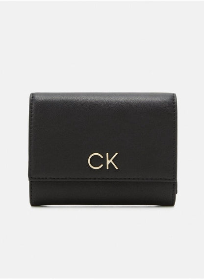 CK Black Leather Trifold Wallet For Women 79#