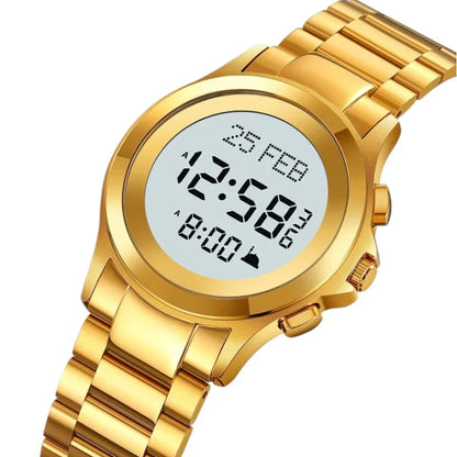 Skmei 2270 ساعة الحرمين مواقيت الصلاة ذهبي