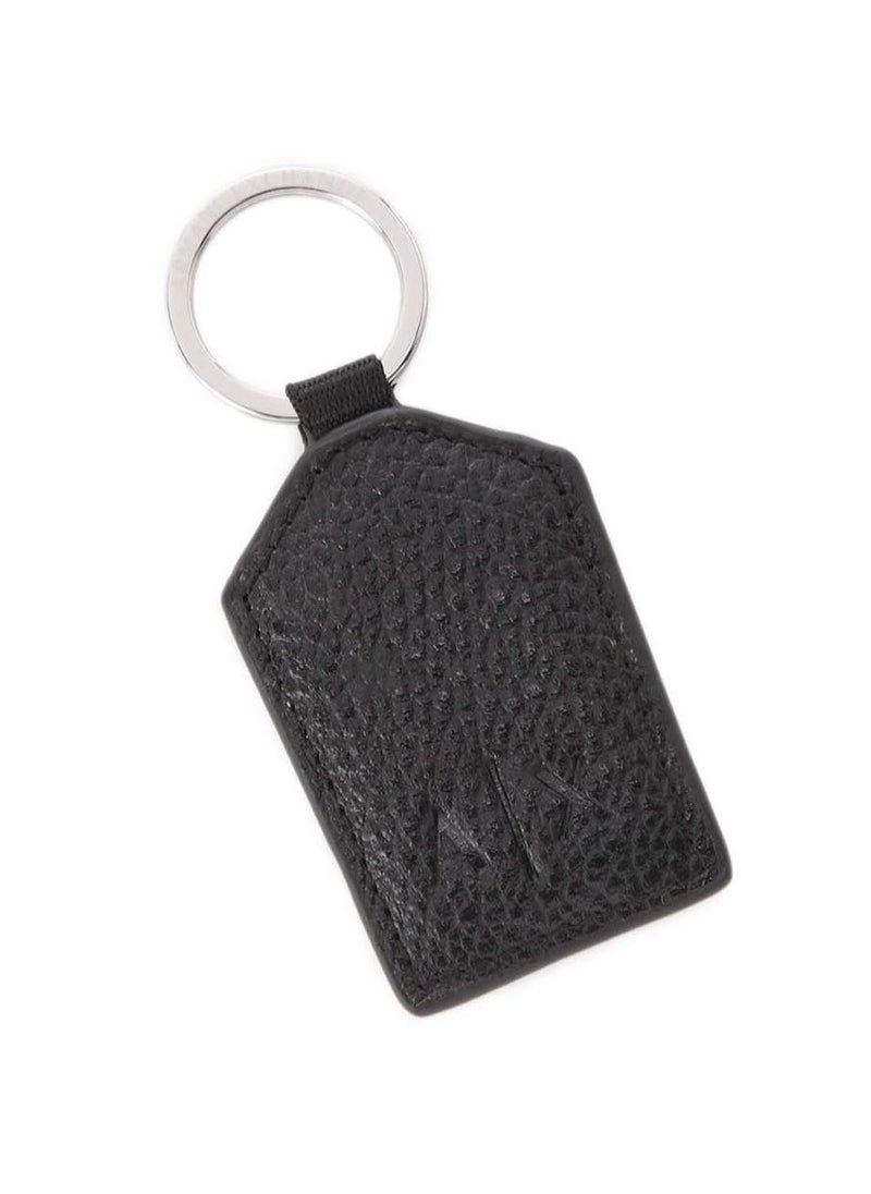 AX Black Leather Wallet & Keychain Set For Men 16#