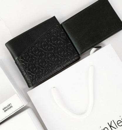 CK Black Leather Wallet For Men 59#