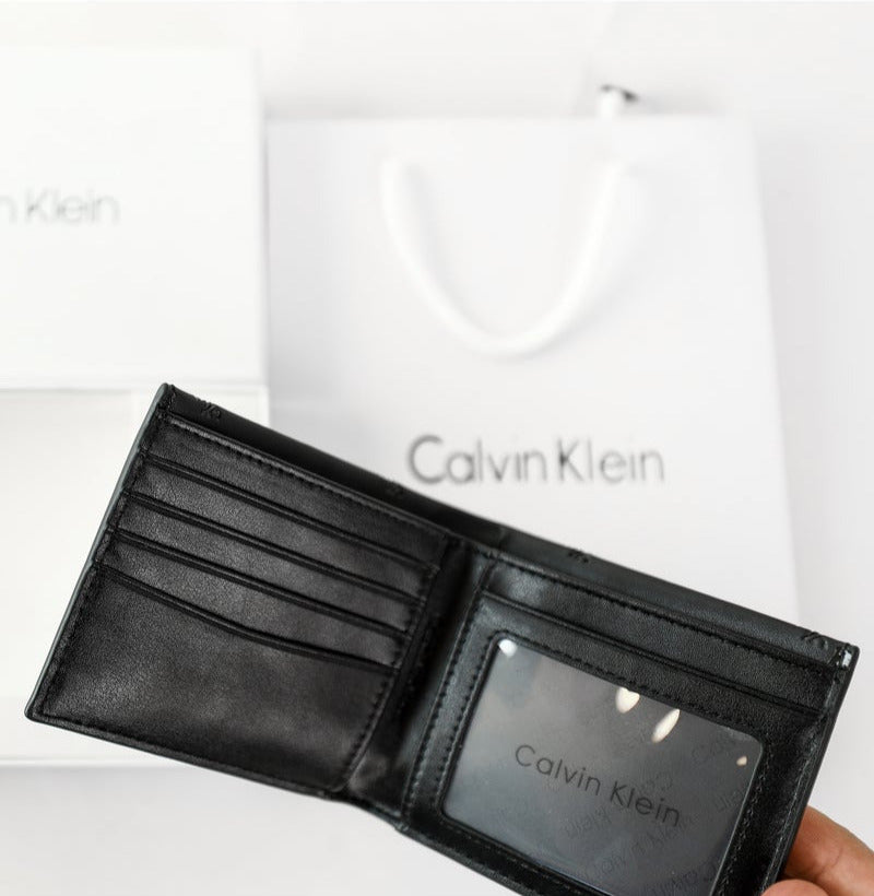 CK Black Leather Wallet For Men 55#