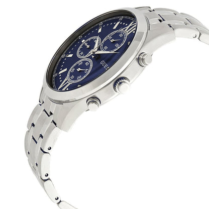 Guess Hudson Multi-Function W0875G1 Silver Case Blue Dial Silver Metal Men's Watch