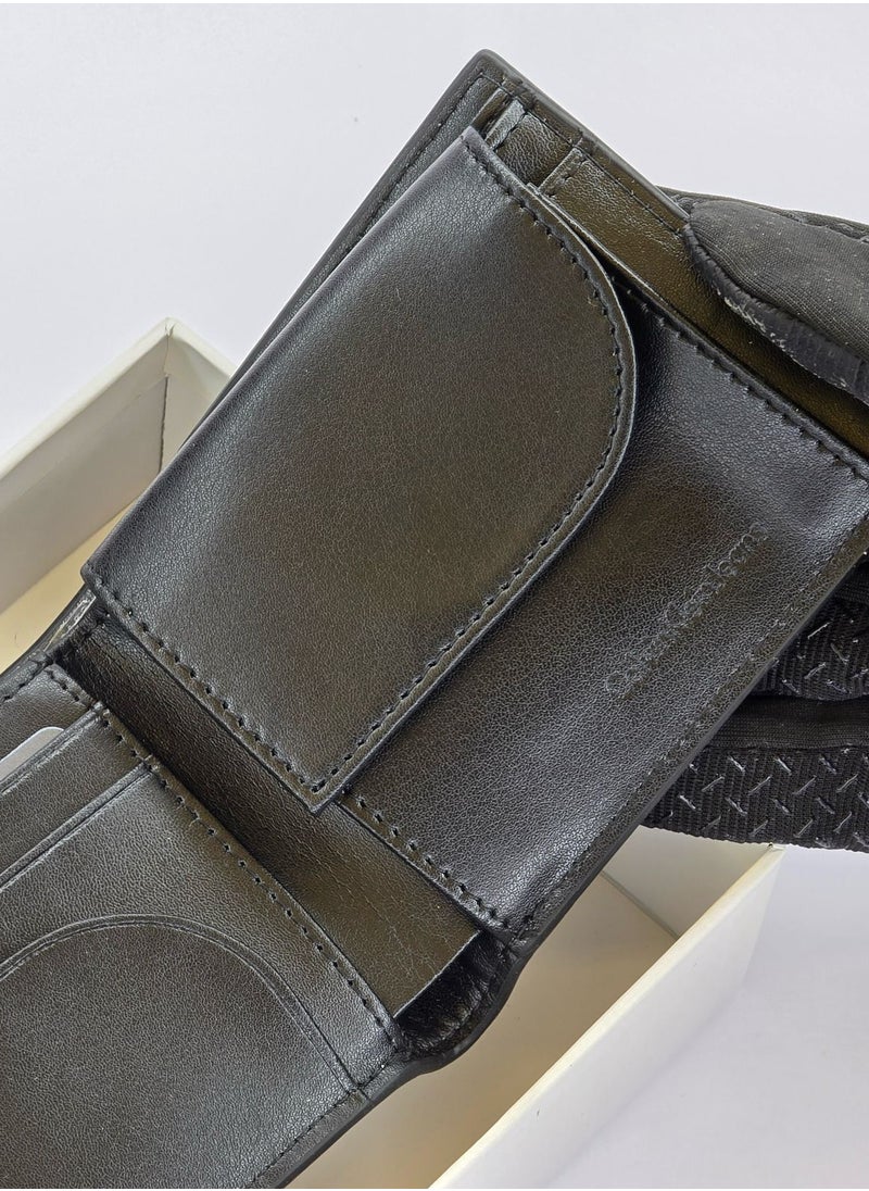 CK Black Leather Wallet-Belt Set For Men 17#