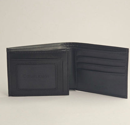 CK Black Leather Wallet-Belt Set For Men 9#