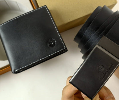TL Leather Wallet-Belt Set For Men 22#