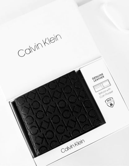 CK Black Leather Wallet For men 51#