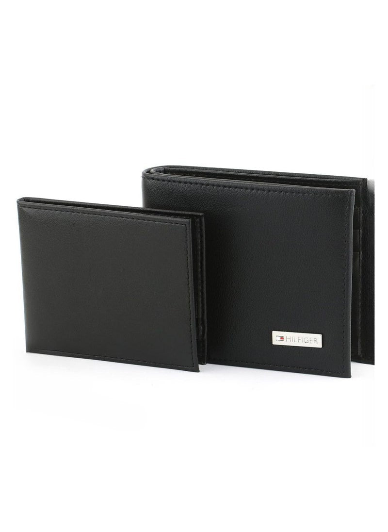 TH Black Leather Wallet For Men 30#