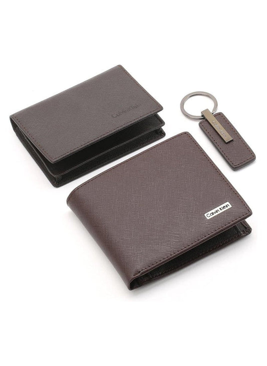CK Brown Wallet-Keychain-Card Holder Set For Men 5#