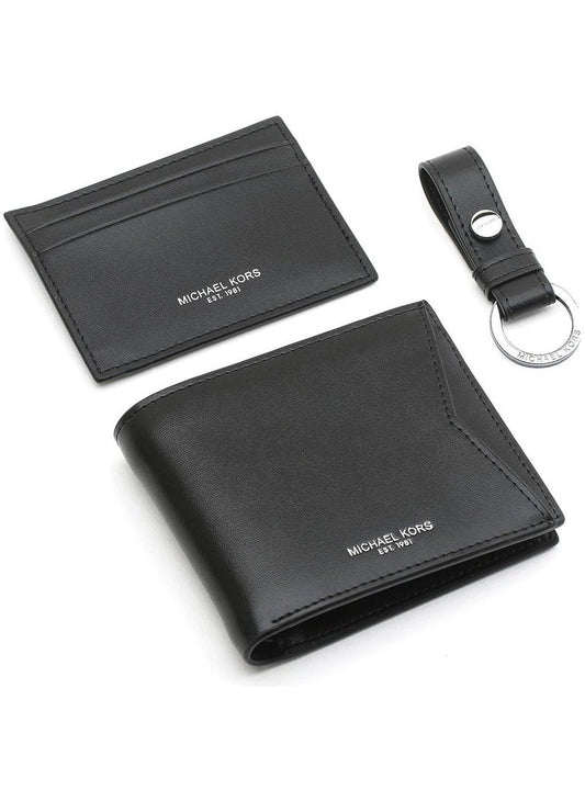 MK Wallet-Card Holder-Keychain Set For Men 8#
