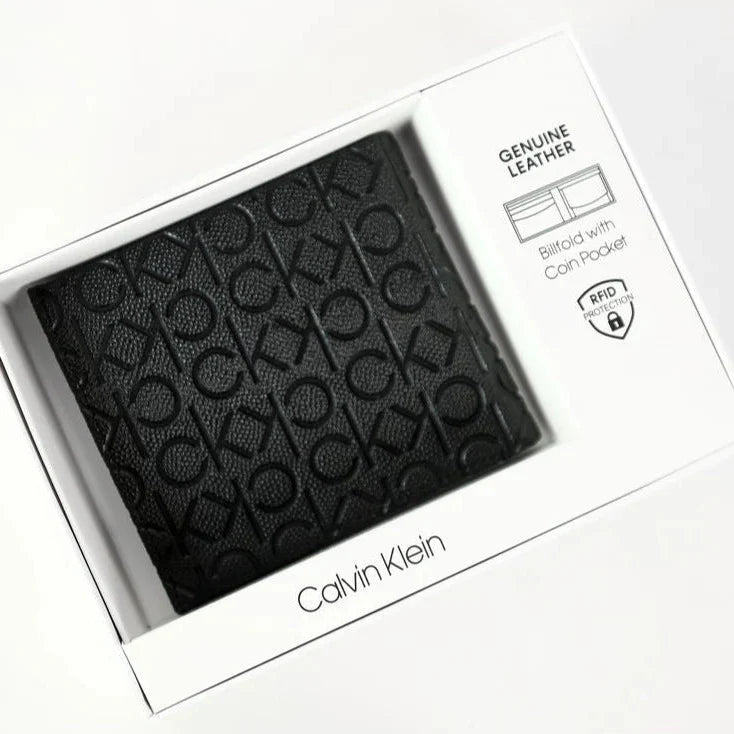 CK Black Leather Wallet For men 51#