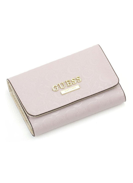GU Pink Leather Wallet For Women 86#