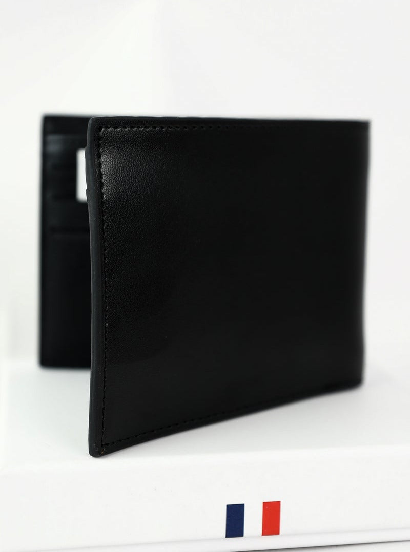 LC Black Leather Wallet For Men 87#