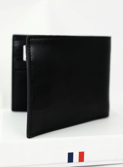 LC Black Leather Wallet For Men 87#