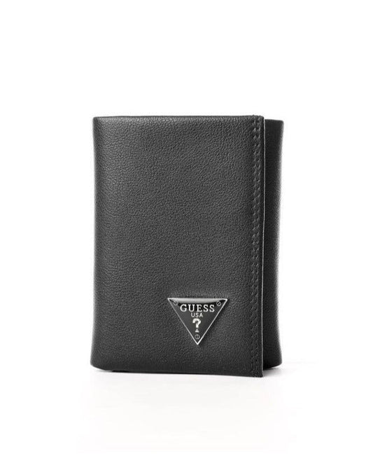 GU Black Trifold Wallet For Men 82#