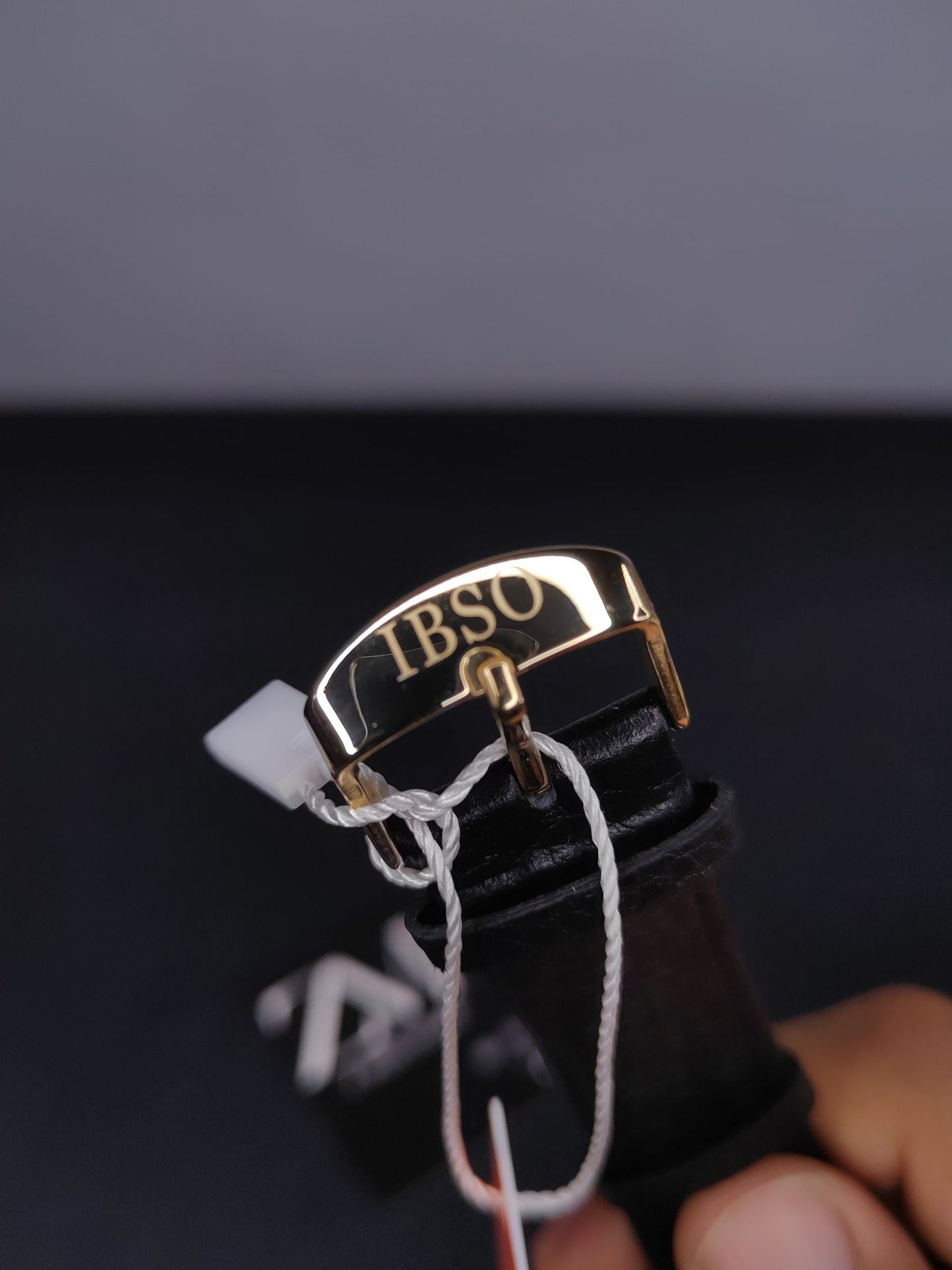 IBSO Slim Leather Belt Watch - Golden Frame - S8160G