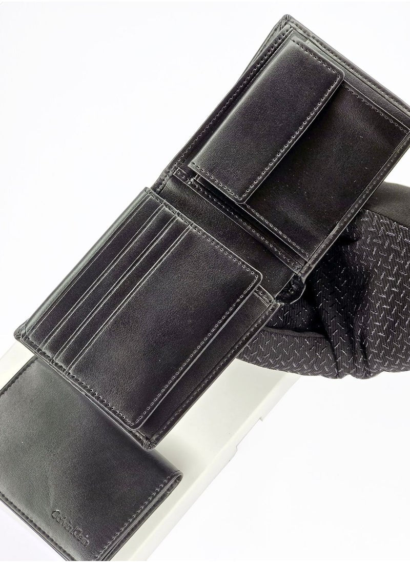 CK Black Leather Wallet-Keychain-Card Holder Set For Men 7#