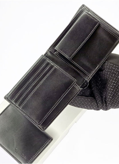 CK Black Leather Wallet-Keychain-Card Holder Set For Men 7#