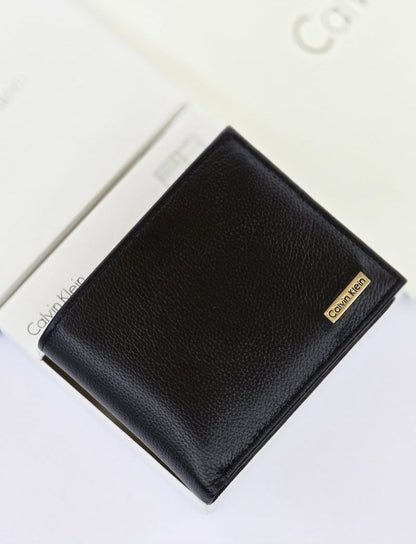 CK Black Leather Wallet For Men 66#