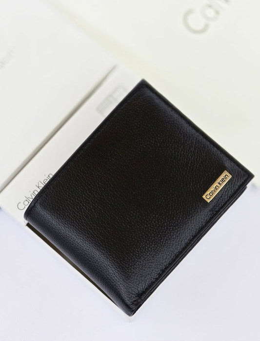 CK Black Leather Wallet For Men 66#