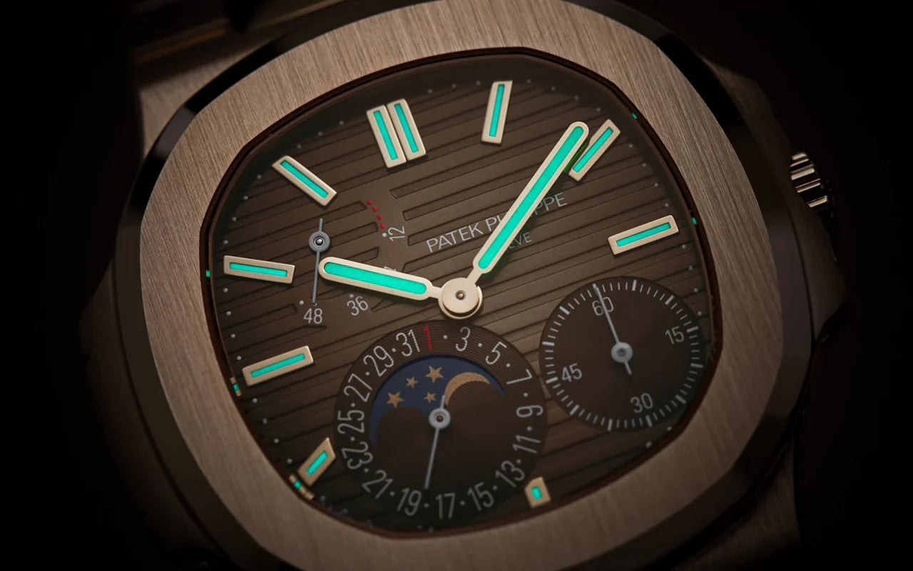 Patek Philippe Nautilus Moonphase Rose Gold Brown Dial 40mm  - Mirror Original