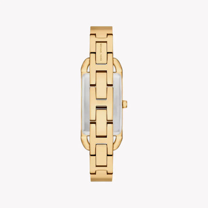 Michael Kors Women's MK Empire Three-Hand Gold-Tone Stainless Steel Logo Bracelet Watch (Model: MK4840), Gold, Modern