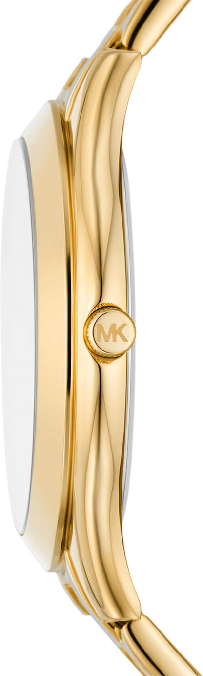 Michael Kors MK4732 Women’s Gold Dial Gold Stainless Steel Crystal Logo Watch