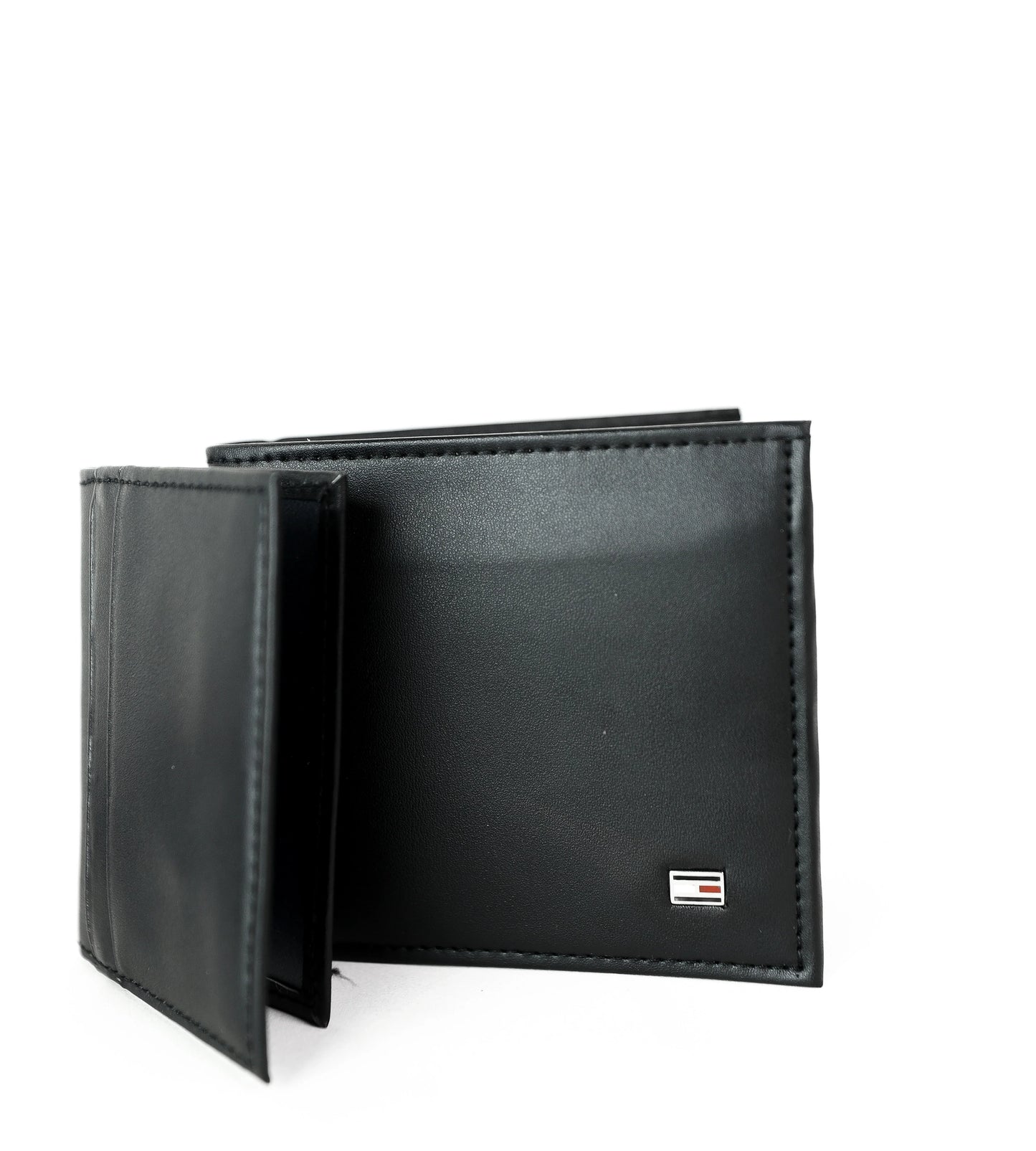 TH Black Leather Wallet For Men 17#