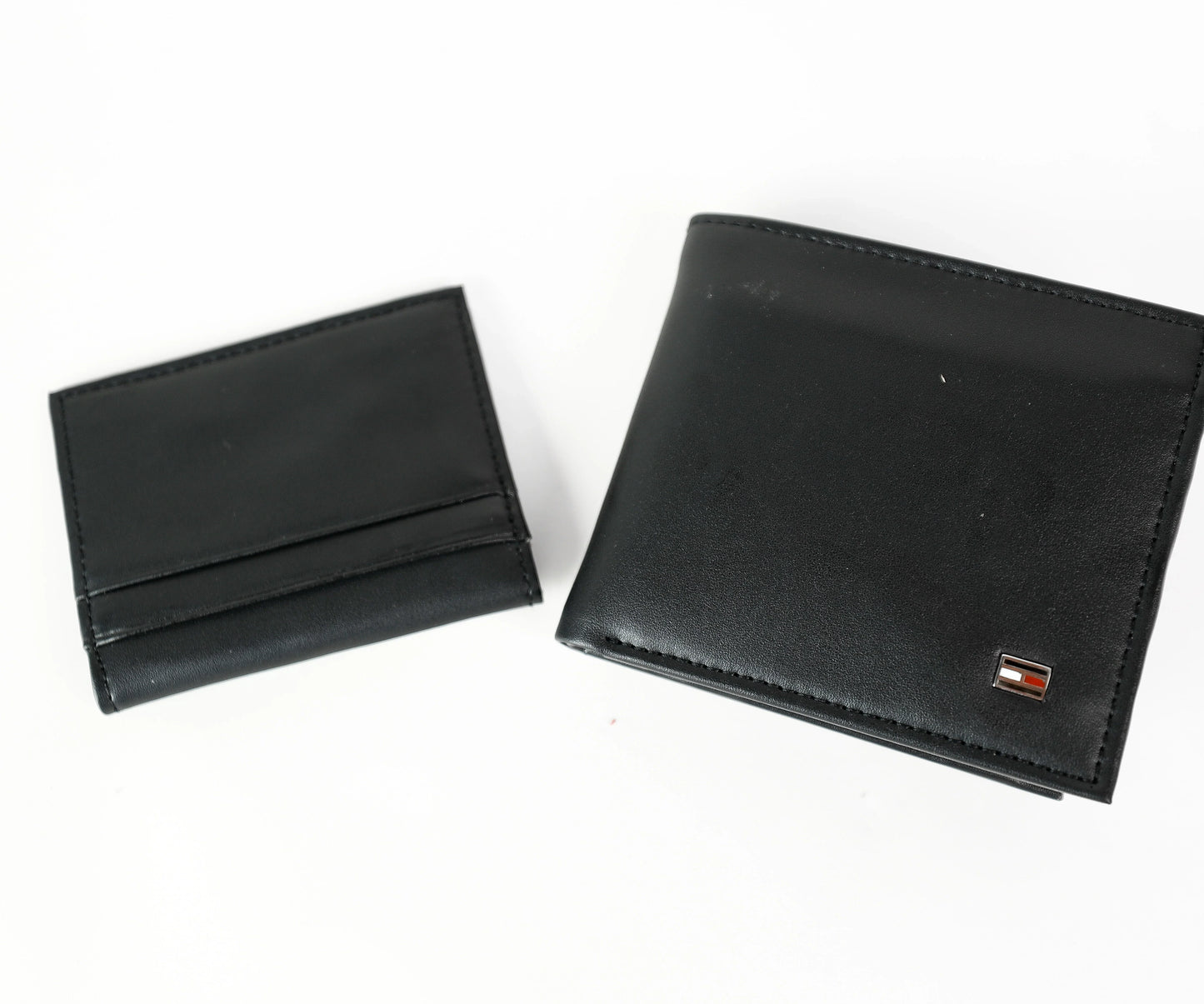 TH Black Leather Wallet For Men 17#