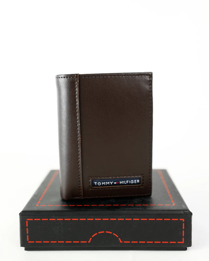 TH Brown Trifold Wallet For Men 3#