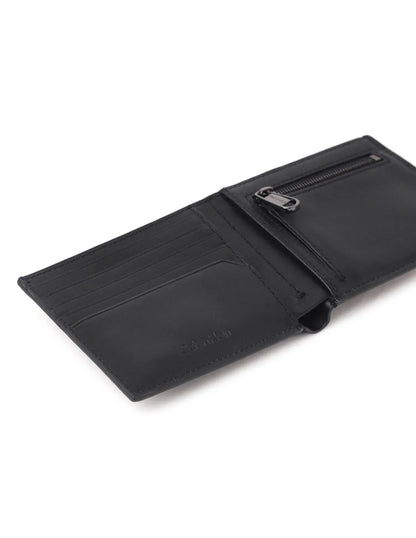Calvin Klein Modern Bar Logo Bi-Fold Wallet | Genuine Leather