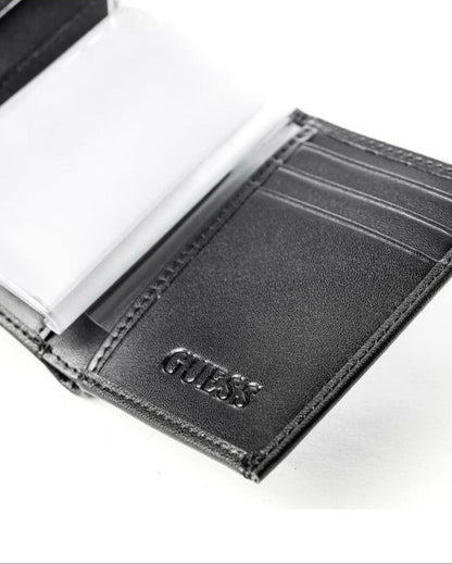 GU Black Trifold Wallet For Men 82#
