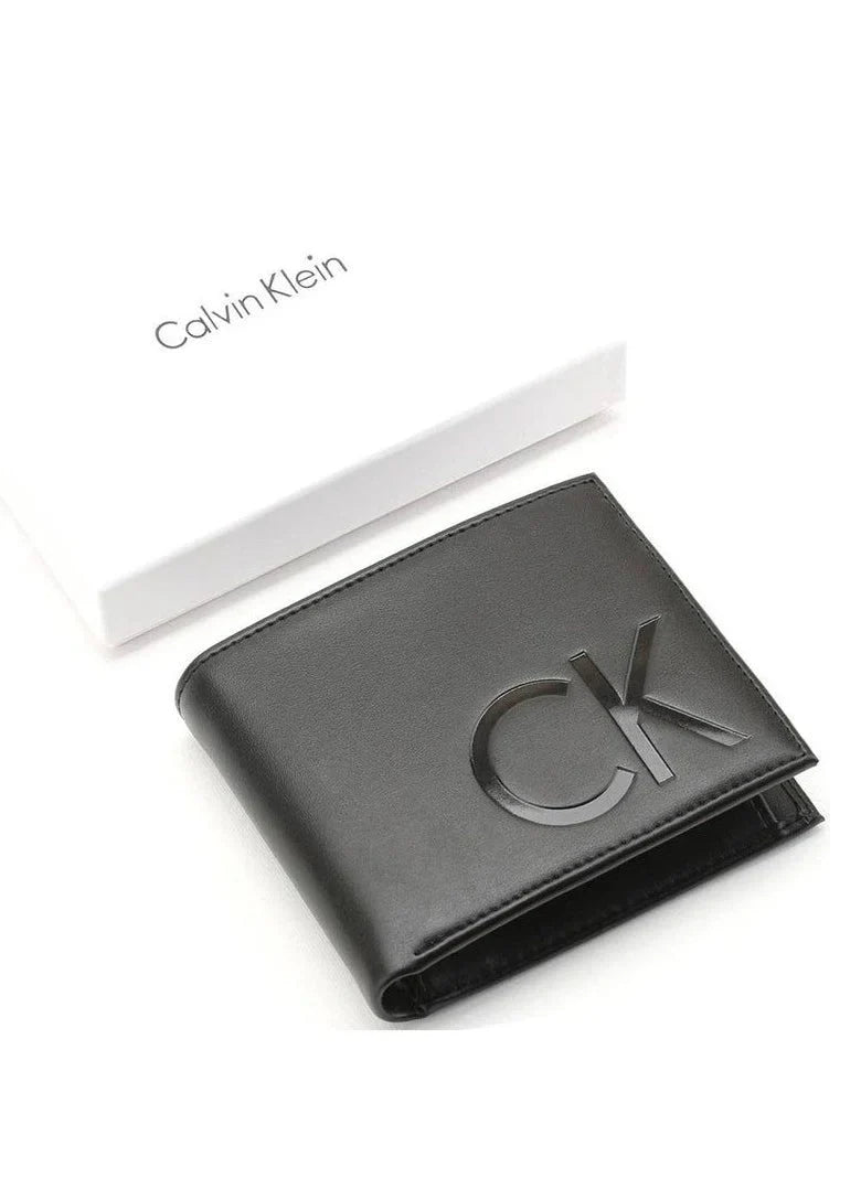 CK Black Leather Wallet For Men 65#