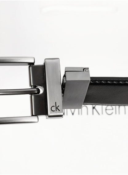 CK Black Leather Wallet-Belt Set For Men 11#