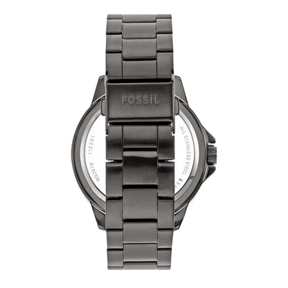 Fossil Bannon Grey Automatic Stainless Steel Watch BQ2678 – 45mm Unisex Analog Wristwatch