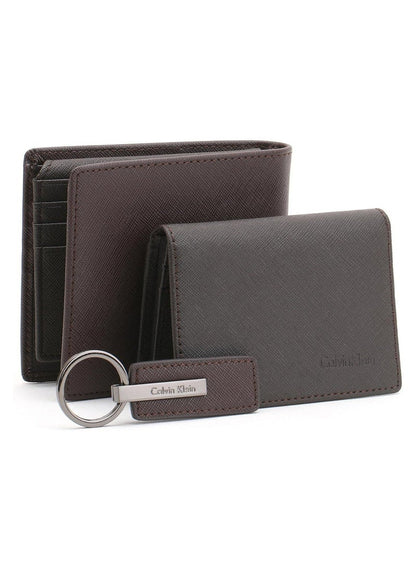 CK Brown Wallet-Keychain-Card Holder Set For Men 5#