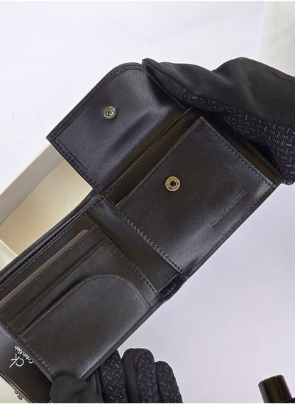 CK Black Leather Wallet-Belt Set For Men 17#