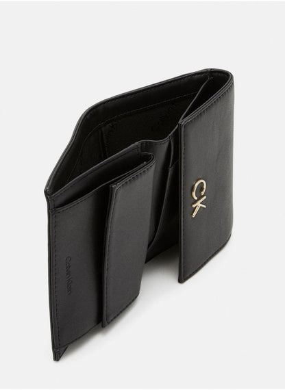 CK Black Leather Trifold Wallet For Women 79#