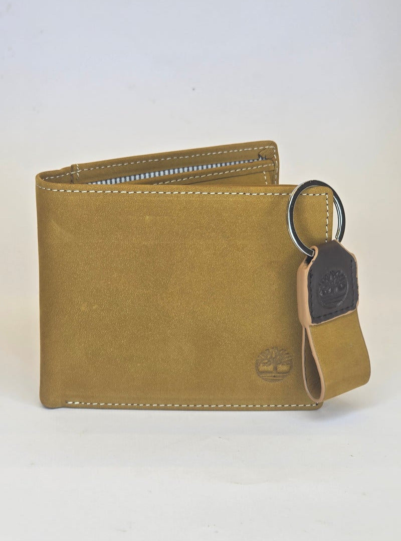 TL Light Brown Wallet-Keychain Set For Men 15#